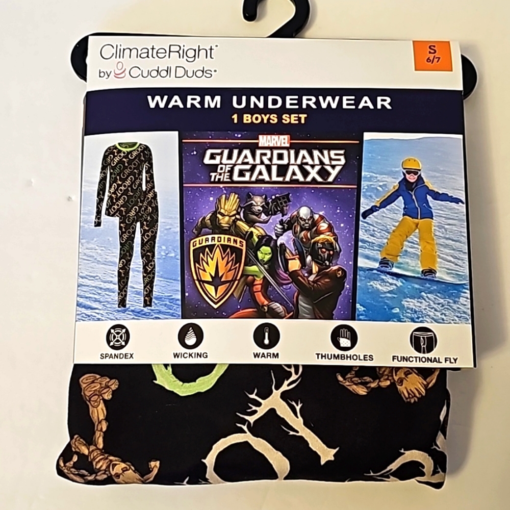Guardian Of The Galaxy‎ Marvel Insulating Warm Underwear Boys Set (S 6/7)